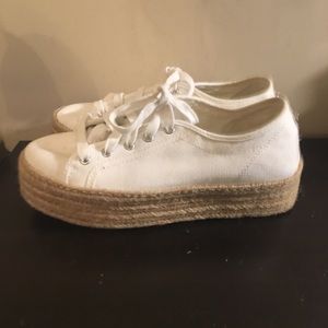 Steve Madden Hampton White Platforms